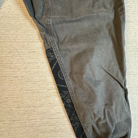 Vintage Style Mens Jogger Pants With Elastic Waist & Bandana Print Grunge Punk - Picture 3 of 16